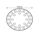 floorprotector rond 15cm transparent